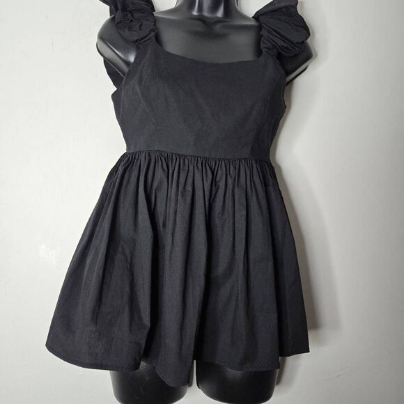 Corey Lynn Calter Morley Babydoll Tunic Women's Size XS Black - Picture 3 of 6